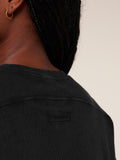 Gymshark Pump Cover Structured Fleece Top — Black/Wash — 7