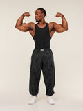 Gymshark Pumper Pants — Black/Grey — 7