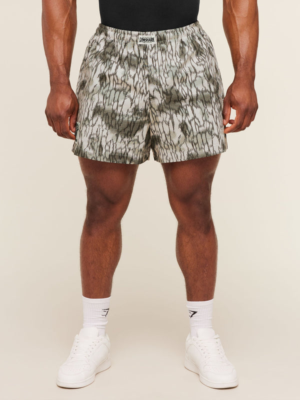 Gymshark Pumper Shorts 5" — Pebble Grey