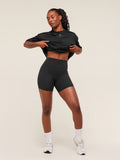 Gymshark Lifting Mesh Oversized Tee — Black — 5