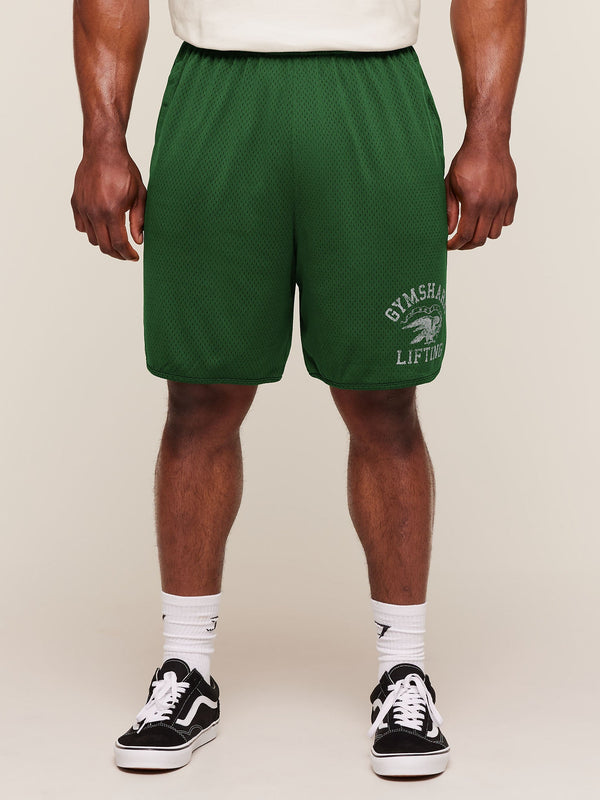 Gymshark Collective Mesh Shorts — Athletic Green