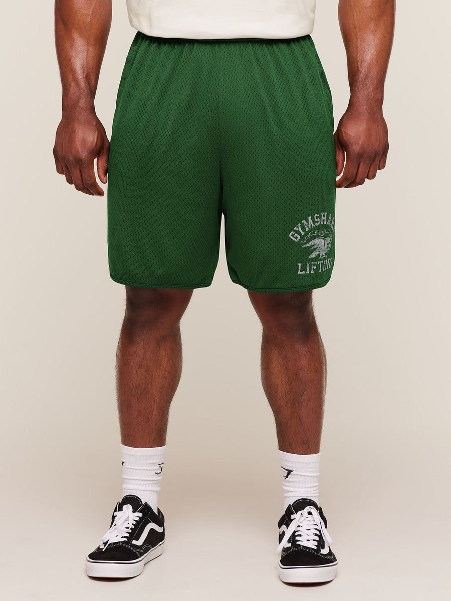 Gymshark Collective Mesh Shorts — Athletic Green — 1