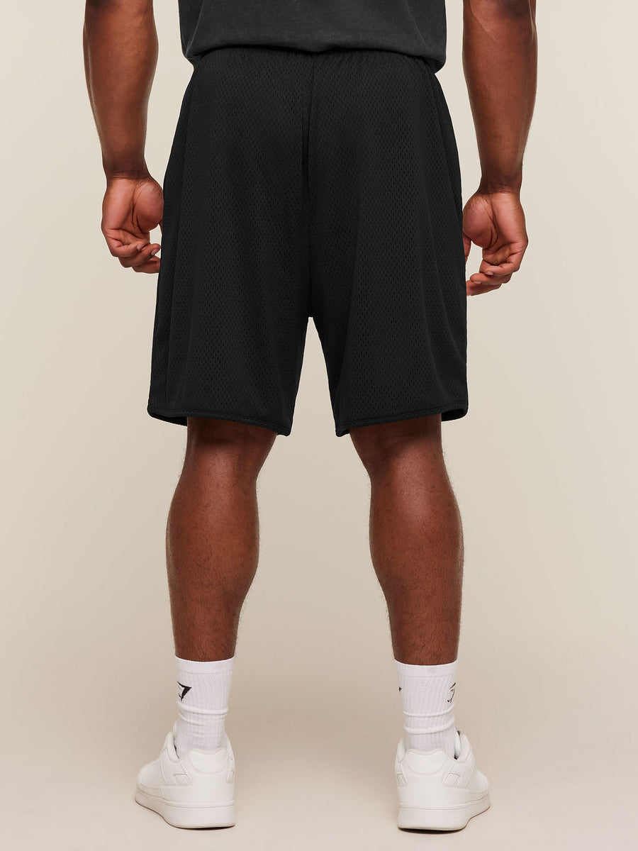 Gymshark Collective Mesh Shorts — Black — 4