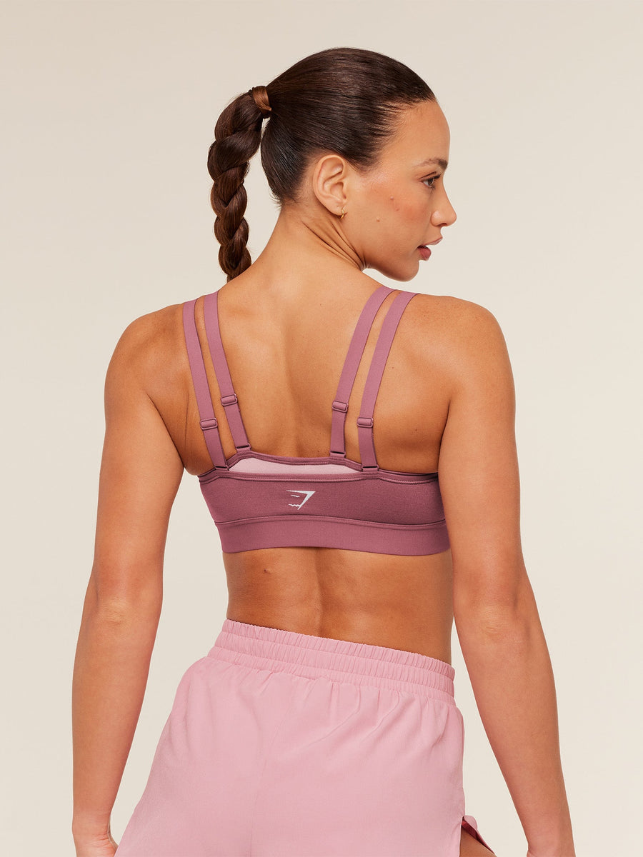 Gymshark Relay Seamless Medium Support Sports Bra — Reset Pink/Light Pink — 2