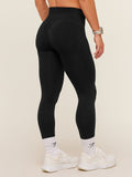 Gymshark Relay Seamless High-Rise Leggings — Black — 4
