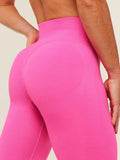 Gymshark Relay Seamless High-Rise Leggings — Electric Pink — 6