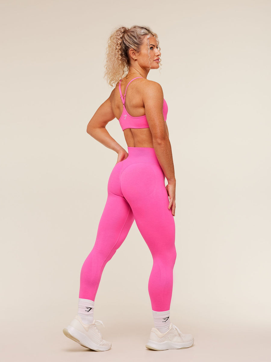 Gymshark Relay Seamless High-Rise Leggings — Electric Pink — 5
