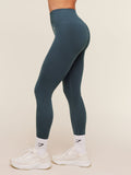 Gymshark Relay Seamless High-Rise Leggings — Stealth Blue — 4