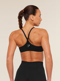 Gymshark Relay Seamless Light Support Sports Bra — Black — 2