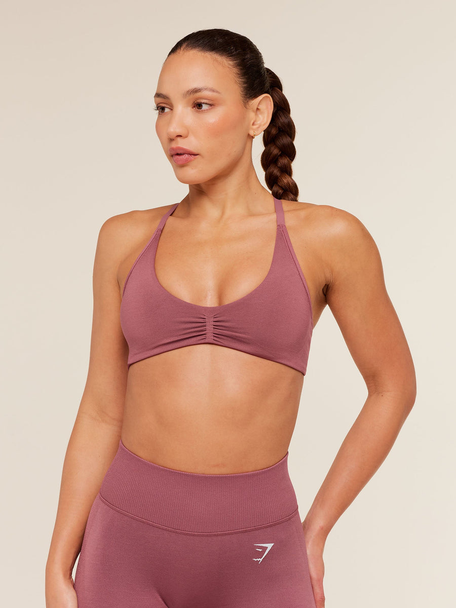 Gymshark Relay Seamless Light Support Sports Bra — Reset Pink — 1