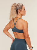 Gymshark Relay Seamless Light Support Sports Bra — Stealth Blue — 4