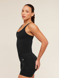 Gymshark Relay Seamless Midi Tank — Black — 4