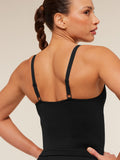 Gymshark Relay Seamless Midi Tank — Black — 8