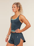 Gymshark Relay Seamless Midi Tank — Stealth Blue/Storm Blue — 5