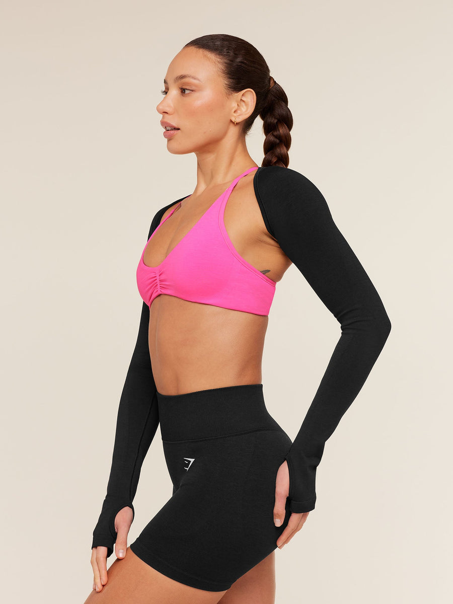 Gymshark Relay Seamless Shrug — Black — 5