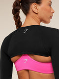 Gymshark Relay Seamless Shrug — Black — 8