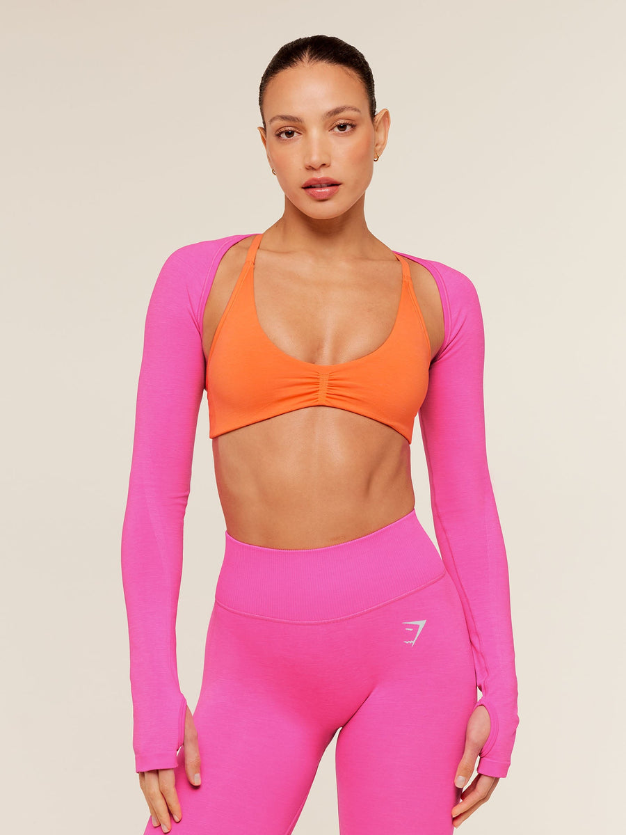 Gymshark Relay Seamless Shrug — Electric Pink — 1