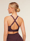 Gymshark High Support Ruched Sports Bra — Cherry Purple — 2