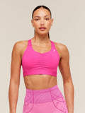 Gymshark High Support Ruched Sports Bra — Super-Set Pink — 1