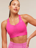 Gymshark High Support Ruched Sports Bra — Super-Set Pink — 7