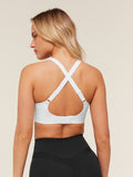 Gymshark High Support Ruched Sports Bra — White — 2
