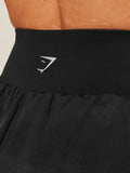 Gymshark Running 2-in-1 Shorts — Black — 6