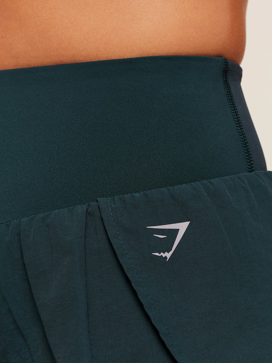 Gymshark Running 2-in-1 Shorts — Deep Petrol Blue — 7