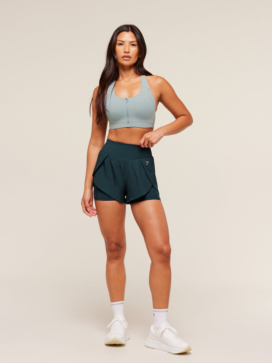 Gymshark Running 2-in-1 Shorts — Deep Petrol Blue — 4