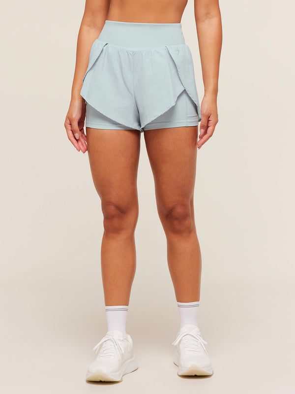 Gymshark Running 2-in-1 Shorts — Smoke Blue