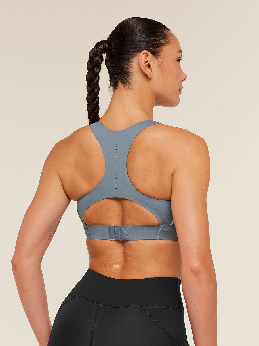 Gymshark Medium Support Running Sports Bra — Iron Blue — 2