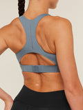 Gymshark Medium Support Running Sports Bra — Iron Blue — 5