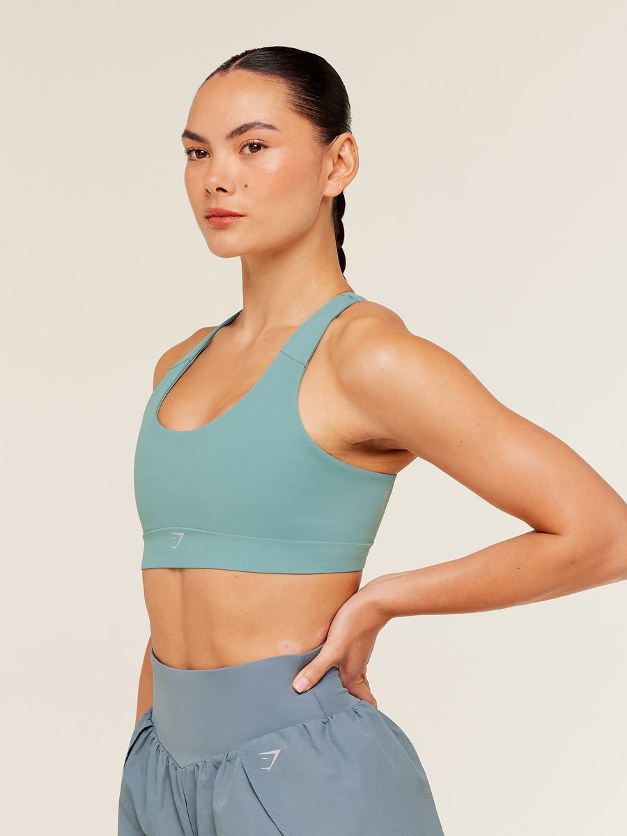 Gymshark Medium Support Running Sports Bra — Storm Blue — 3
