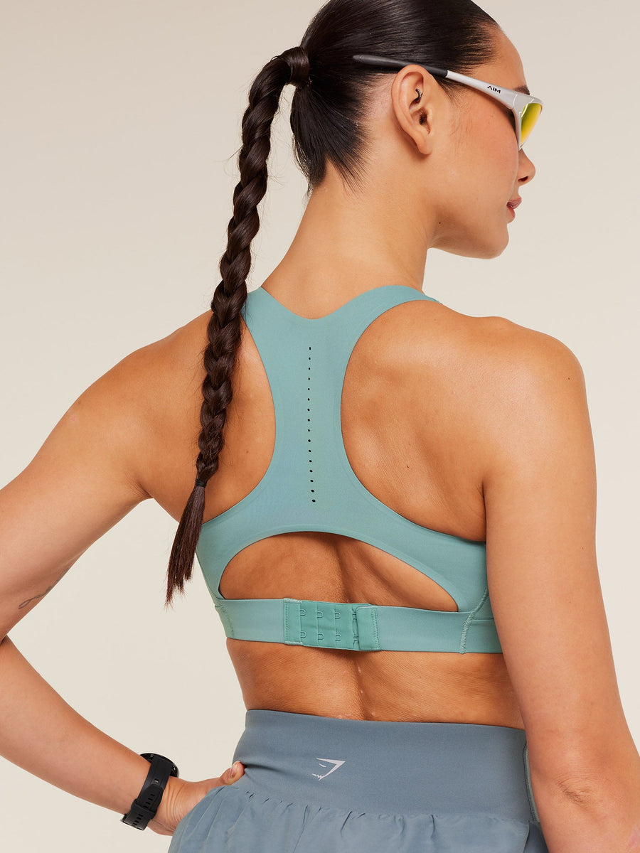 Gymshark Medium Support Running Sports Bra — Storm Blue — 4