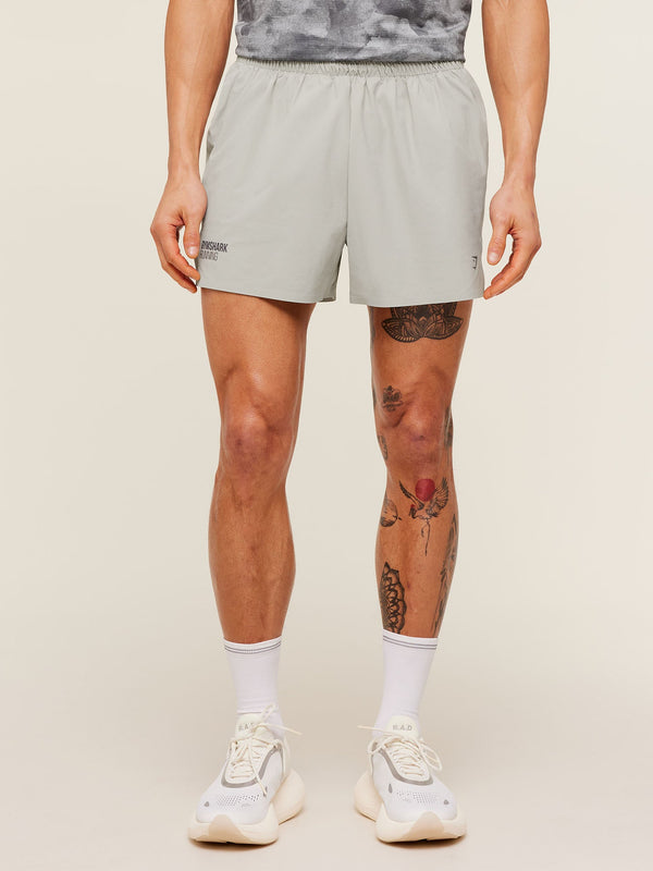 Gymshark Running Elite 5" Short — Stone Grey