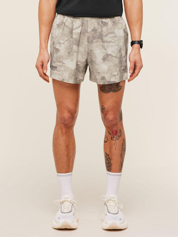 Gymshark Running Elite 5" Short — Pebble Grey