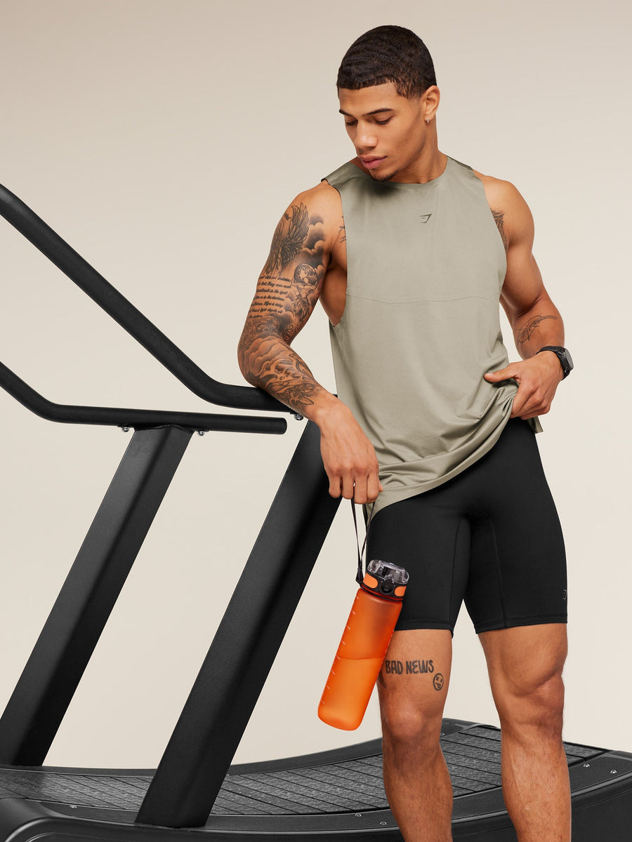 Gymshark Running Elite Race Half Tight — Black — 1