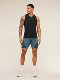 Gymshark Seamless Running Half Tight — Stealth Blue /  Storm Blue — 4