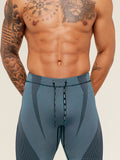 Gymshark Seamless Running Half Tight — Stealth Blue /  Storm Blue — 5