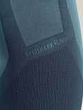 Gymshark Seamless Running Half Tight — Stealth Blue /  Storm Blue — 8
