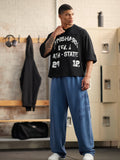 Gymshark Graphic Mesh Oversized T-Shirt — Black — 3