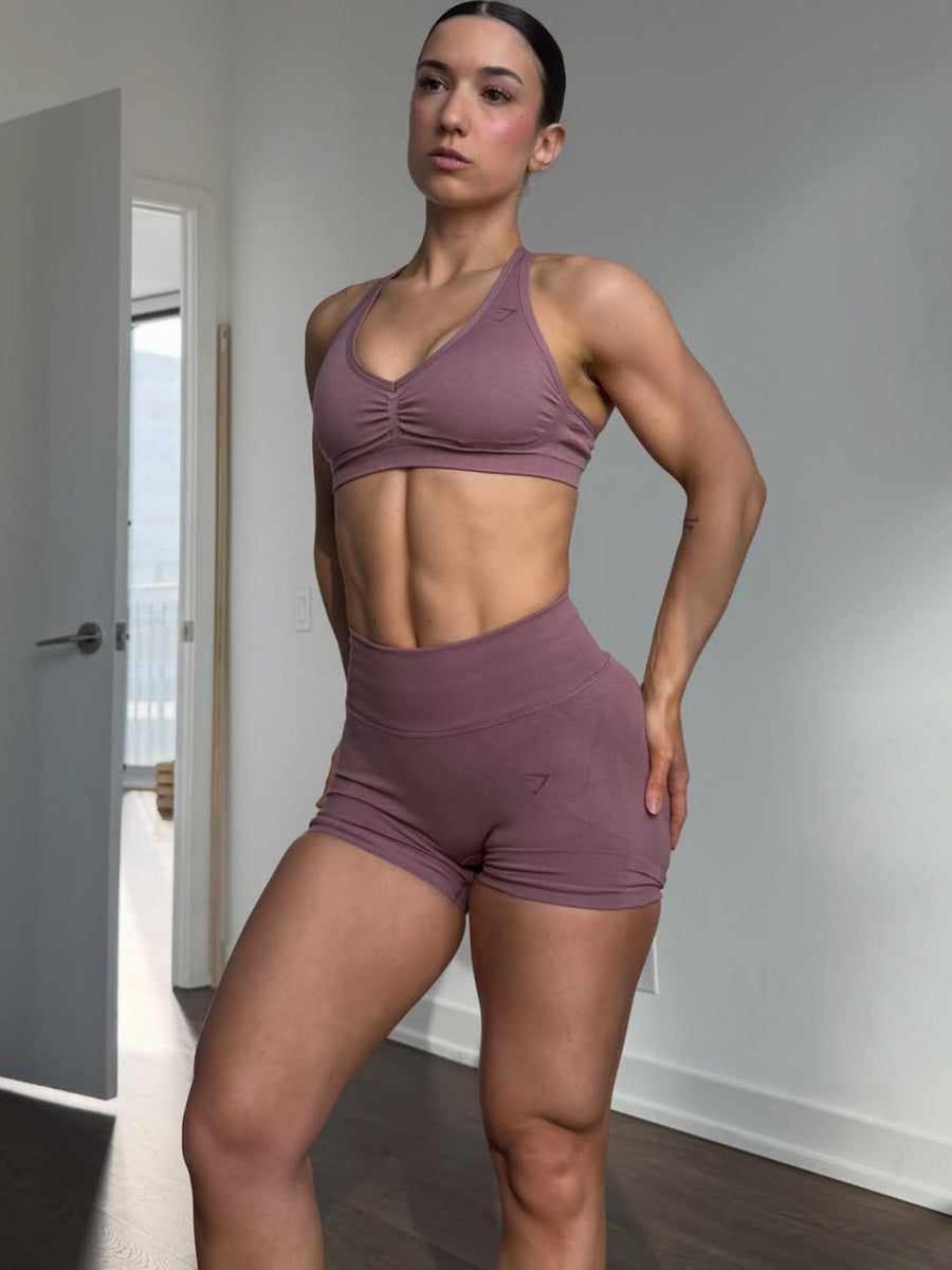 Gymshark Lift Seamless Sports Bra — Calm Pink — 6
