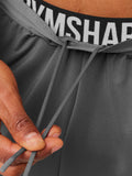 Gymshark Hybrid Sport Pants — Dark Grey/Black — 7