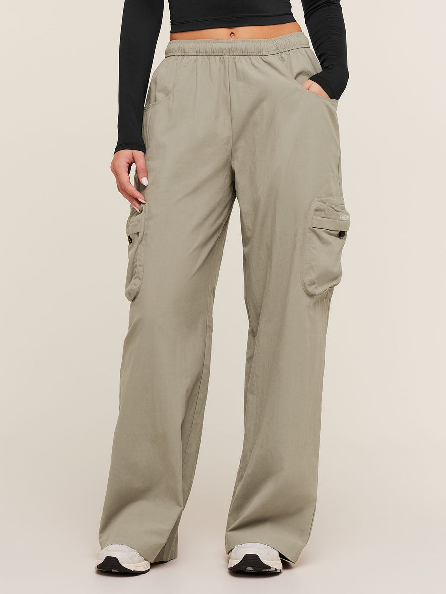 Gymshark Cargo Pants — Linen Brown — 1
