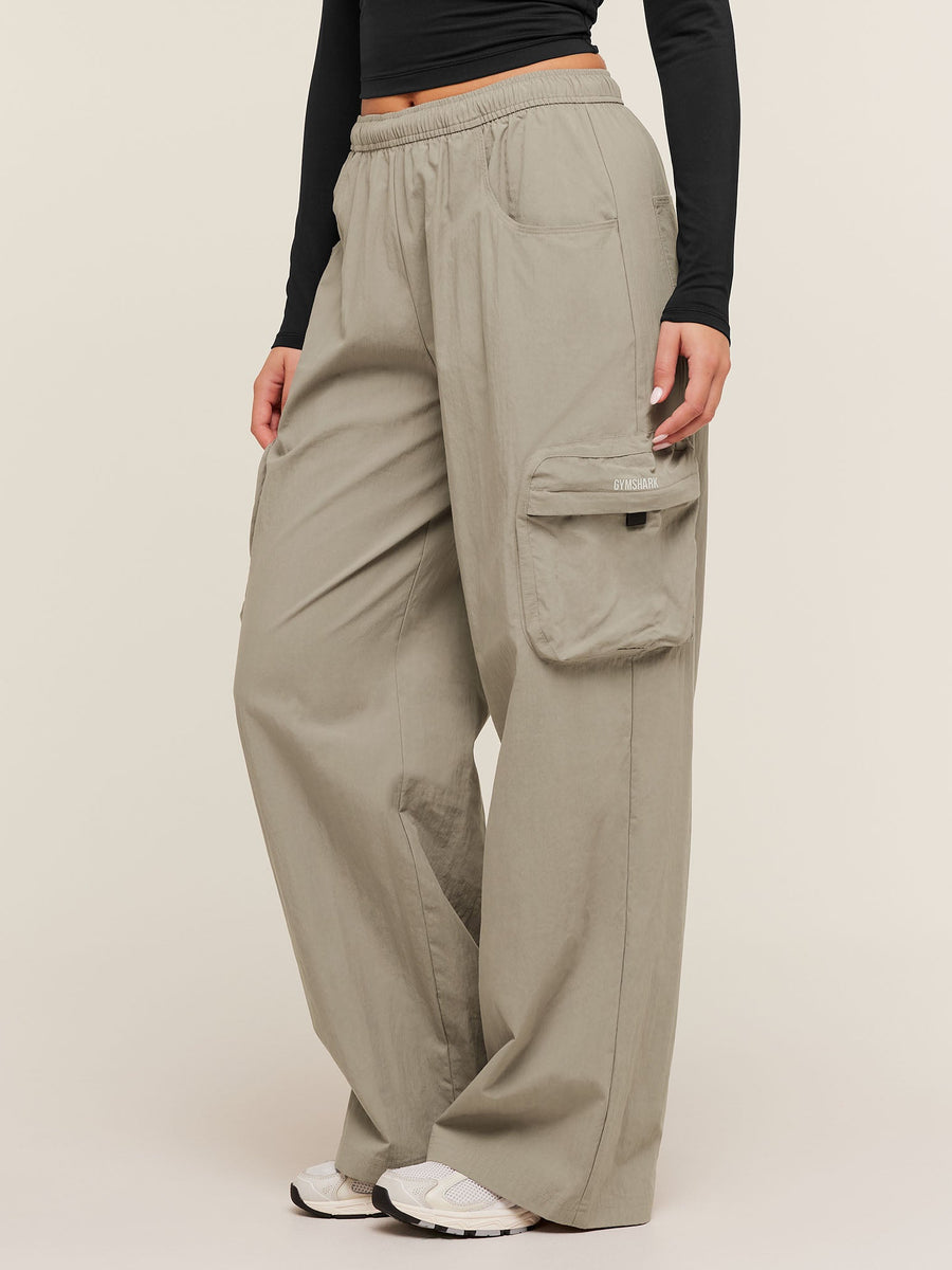Gymshark Cargo Pants — Linen Brown — 3