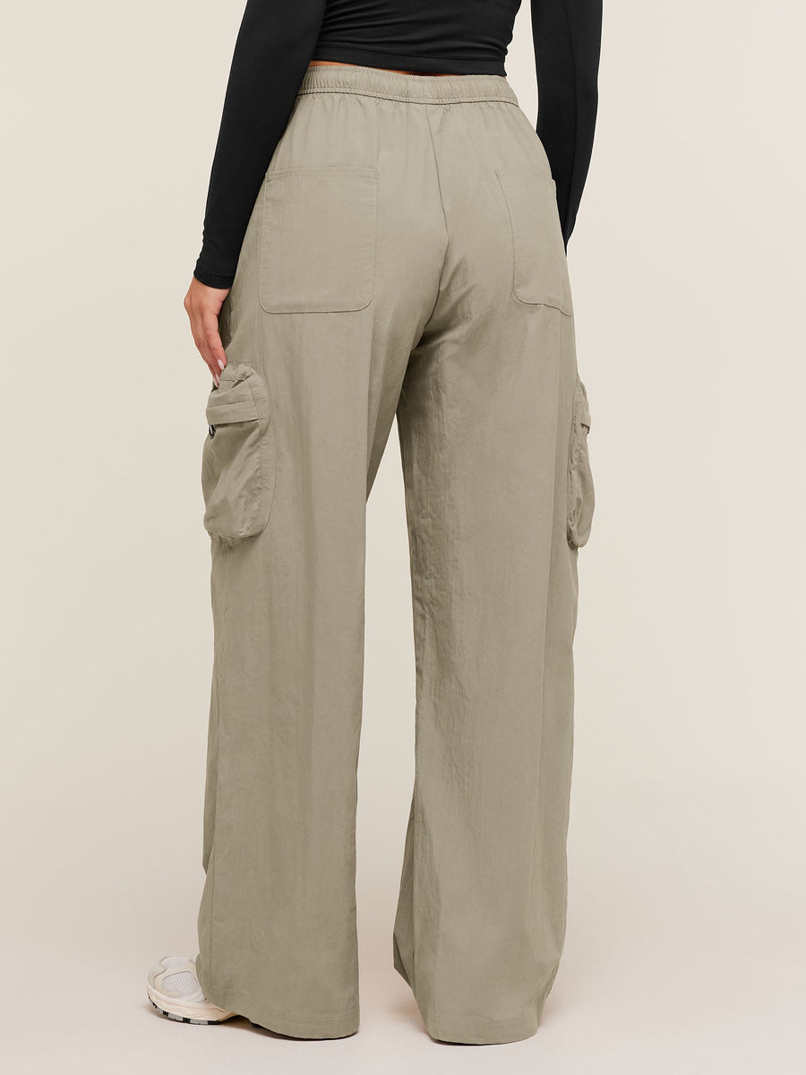 Gymshark Cargo Pants — Linen Brown — 2