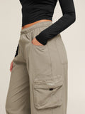 Gymshark Cargo Pants — Linen Brown — 4