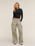 Gymshark Cargo Pants — Linen Brown — 6