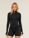 Gymshark Charge Seamless Jacket — Black/Graphite Grey — 1