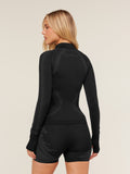 Gymshark Charge Seamless Jacket — Black/Graphite Grey — 2