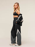 Gymshark Contrast Track Pants — Black/Graphite Grey/Oat White — 7